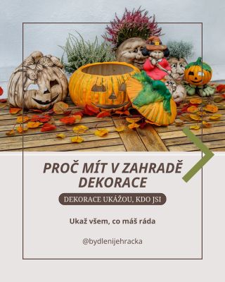 🌿Proč mít na zahradě dekorace? Možná si říkáš, že zahrada stačí sama o sobě. Tráva, pár keřů, nějaká zelenina a bylinky,...